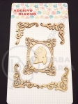 Elemente decorative din lemn 1 pachet 182023