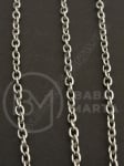 Lanț de oțel 4x3x0.8mm culoare argintie 1 metru 301751