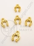Pandantiv metalic 12x8x3mm culoare aurie 20 buc 308420