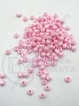 Mărgele de sticlă roz deschis 4~5x3~5mm gaură 1.3mm 1 pachet 50g 334134