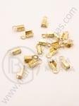 Vârf metalic 2,5x7mm culoare aurie 50 buc 301091