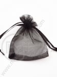 Saculet pentru bijuterii 7x9cm organza negru 1 pachet 10 buc 461270