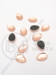 Picatura de sticla 7x10mm color pearsici pentru lipici hot 1 pachet 20 buc 151384
