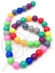 Șir de mărgele de sticlă 10mm MIX 1 buc ~43 buc 343537