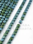 Cub de hematit 4mm, gaură nemagnetică 1mm ~100 buc ~40cm1 greutate 353234