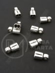 Varf metalic 13x7x5mm culoare argintie gaură 2x3mm 1 pachet 10 buc 308089