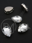 Pietriș acrilic 13x18mm transparent în coș metalic 1 pachet 4 buc 151715
