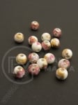 Bilă de porțelan 6mm vopsită gaură 1.5mm 5 buc 335045