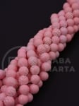Mărgele de sticlă 10mm roz pal ~85 buc 1 buc 8204