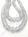 Șir de mărgele cristaline 7x8mm galvanizat 1 brad ~72 buc ~50cm 342396