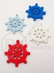 Pendant din lemn 25x2mm colorate gaură 1mm 1 pachet 20 buc 327139
