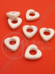 Inimă 14mm albă 40g ~90buc 311061