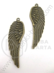 Pandantiv metalic cu pană, bronz antic, 53x17mm, 1 buc. 9561