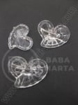 Inimă 27x21x10.5mm transparentă 40g ~21 buc 941