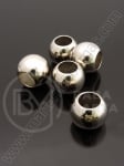 Bilă SSV 10x12mm color argintie gaură 6mm 40buc 318351