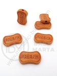 Mărgele 19x12mm imitație lemn gaură 1.5mm 1 pachet 40g ~52 buc 311722