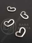 Element de conectare metalic 12x18x2mm color argintie 5 buc 308767