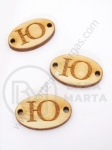 Țiglă de lemn 25x16x3mm litera <b>U</b> gaură 2.5mm 1 pachet 10buc 182265