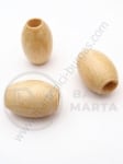Cilindru din lemn lăcuit 24x16mm gaură 7mm 1 pachet 15 buc 321282