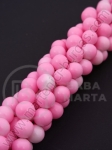 Șir de mărgele de sticlă 12mm roz ~70 buc 1 buc 8227
