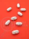 Cilindru alb 13x8mm brad argintiu 1 pachet 40g ~96 buc 312146