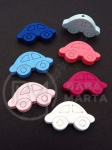 Figurină mașină din lemn 16x27x5mm gaură mixtă 2mm 1 paket 10 pcs 327166
