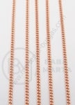 Lanț din alamă 2x1x0.5mm color auriu roz 1 metru 302139