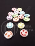 Monedă smile 14x4mm colorată 1 pachet 40g ~67 buc 312534