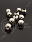 Bilă metalică 10mm color argintie 30 buc 308229