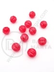 Mărgele în relief 10mm perla roșie 1 pachet 40g ~89 buc 312099