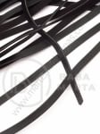 Panglică neagră din piele artificială 5x1.5mm 1 meter 421119