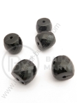 Figurină neagră 13x15mm gaură 2mm 40g ~16buc 311478