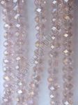 Cristal 6x4mm curcubeu roz 41cm ~90 buc 1 buc 342135