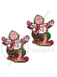 Figurină din lemn 40x36mm Baba Marta 1 pack 10 pieces 182480