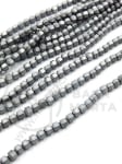 Hematit 3x3x3mm mat nemagnetic gaură 0.8mm ~130 buc ~40cm1wt 353058