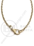 Lanț metalic (collier) 4x3x1mm bronz antic 1 buc 301075