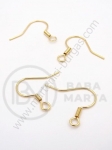 Suporturi cercei 18mm OȚEL (304) placat cu aur 4 buc 305680