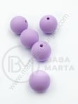 Bilă de mărgele din silicon 15mm gaură 2mm 1 paquet 5 buc 317077
