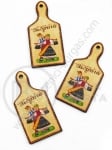 Figurină din lemn 49x24x2.5mm gaură placă 2mm 1 paquet 10 pcs 182559