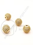 Margele 10mm cu cristale forjate, 1 bucată 307547