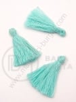 Pandantiv cu franjuri si ciucure 30mm acvamarine 1 pachet 10 buc 181178