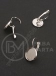 Bază de cercei pentru încrustare 14mm 1 pack 10 pieces 301828
