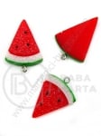 Pendant din rășină pepene verde 32x23x6mm gaură 1.8mm 1 pack 2 pcs 335856
