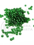 Mărgele de verde dark cu fir metalic 3mm 50g 333082