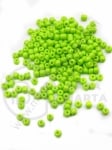 Mărgele de sticlă verzi deschise 4~5x3~5mm gaură 1.3mm 1 pachet 50g 334136