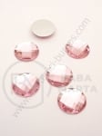 Pietricele acrilice 16x5.5mm roz pentru lipit 1 pachet 20 buc 151621
