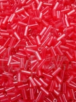 Tija de sticla transparenta curcubeu rosu 4~5x2mm 1 pachet 50g 331037