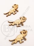 Maimuță din lemn 28x13x2mm gaură 1mm 10 buc 181235