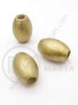 Cilindru din lemn auriu 24x16mm gaură 7mm 1 paket 15 buc 321285