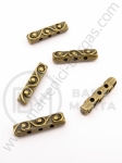 Separator metalic 18x5x4mm culoare bronz antic 10 buc 301029